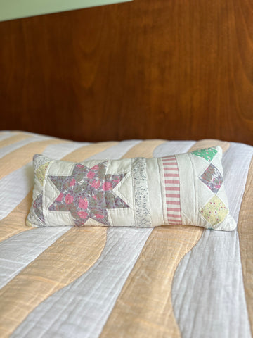 floral quilt pillow no. 5
