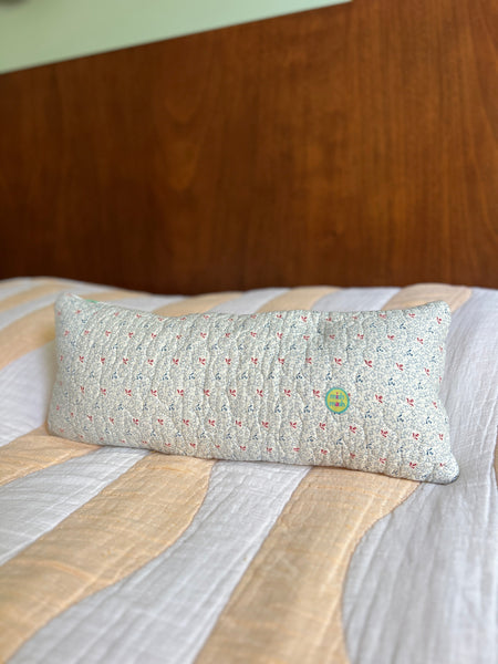 floral quilt pillow no. 5