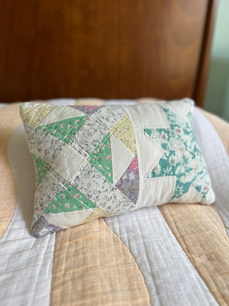 floral quilt pillow no. 2