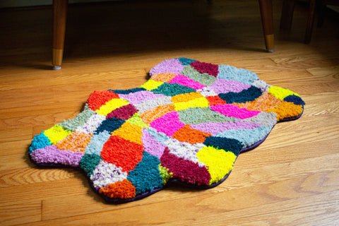 wavy checker rug no. 1