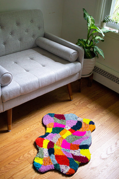 wavy checker rug no. 1