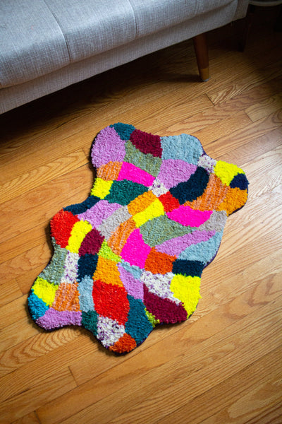 wavy checker rug no. 1