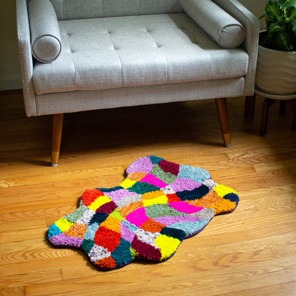 wavy checker rug no. 1