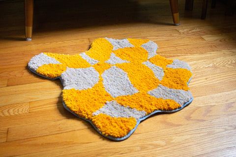 wavy checker rug no. 2