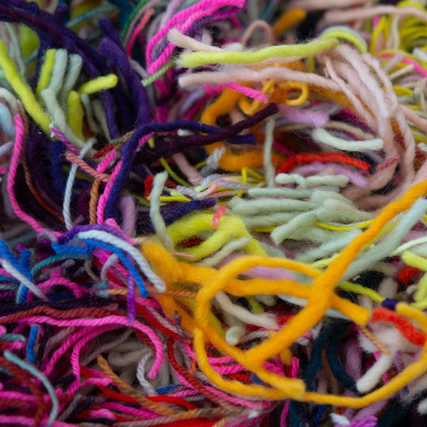 holiday yarn scrap ornaments (package of 3)